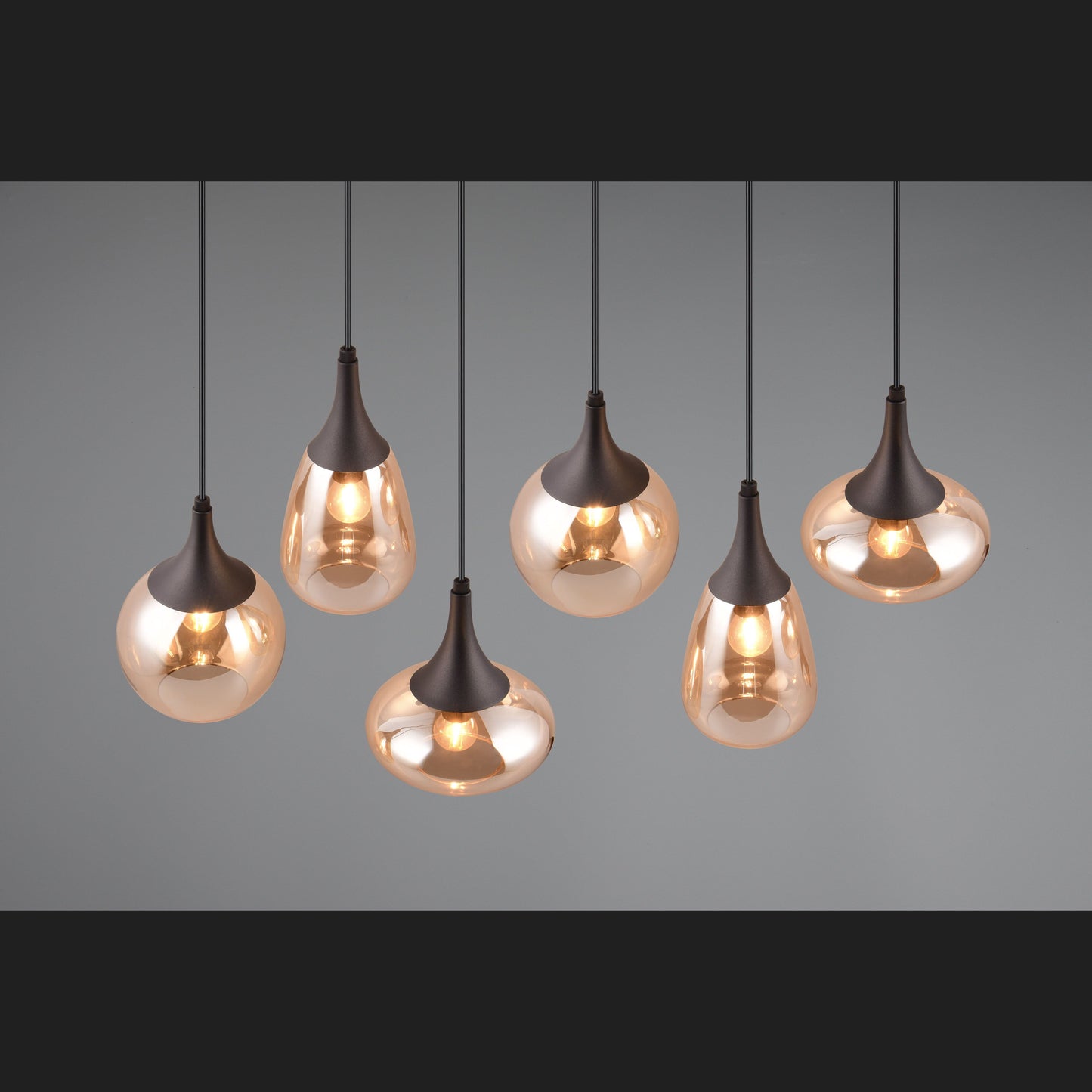 Lumina  - Pendant - Amber - Trio