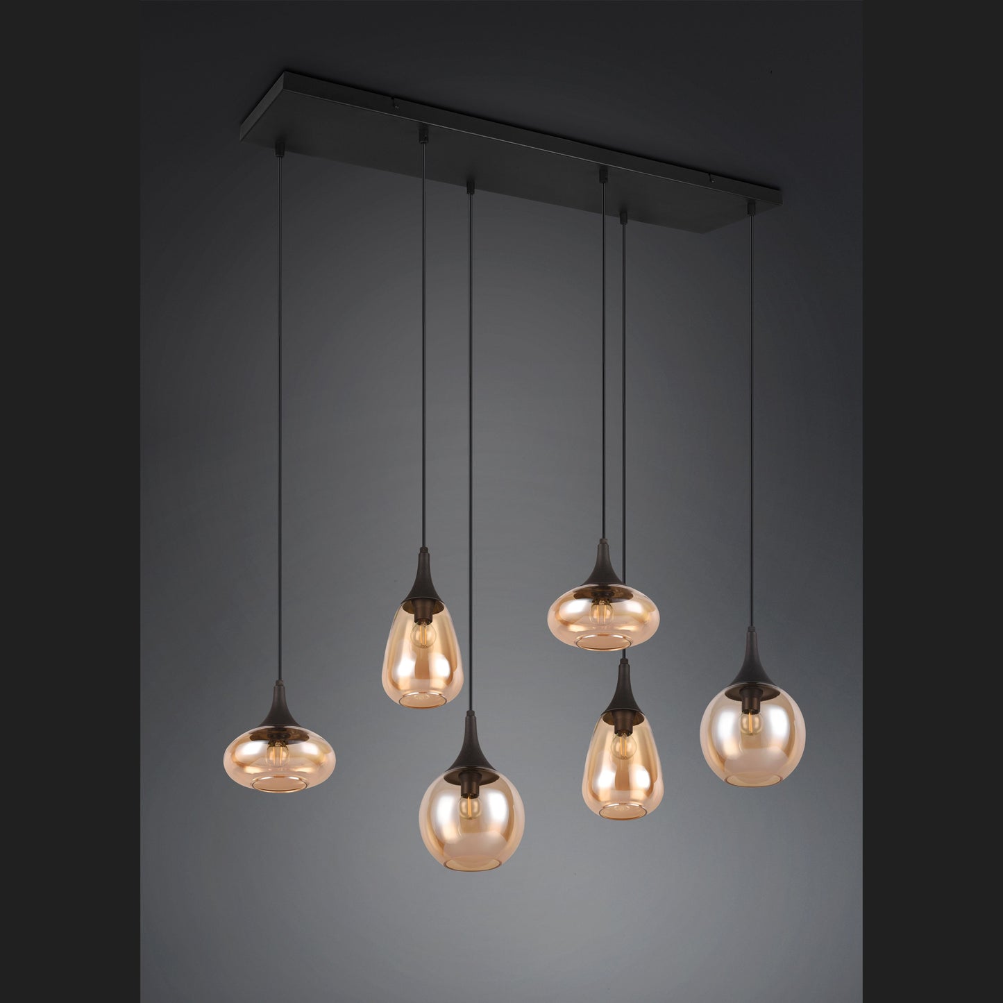 Lumina  - Pendant - Amber - Trio