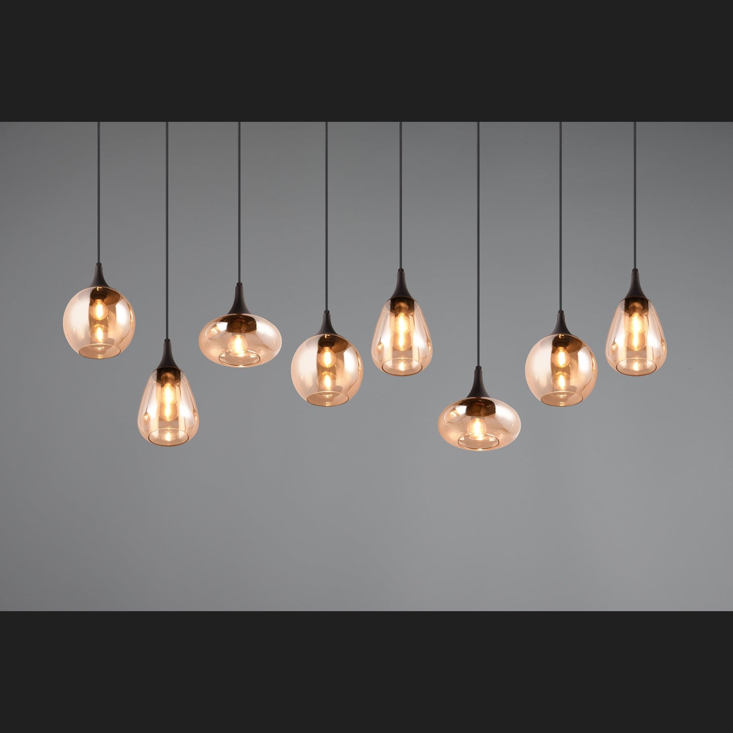 Lumina  - Pendant - Amber - Trio