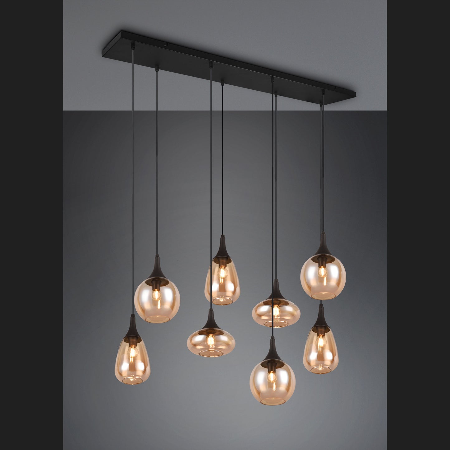 Lumina  - Pendant - Amber - Trio