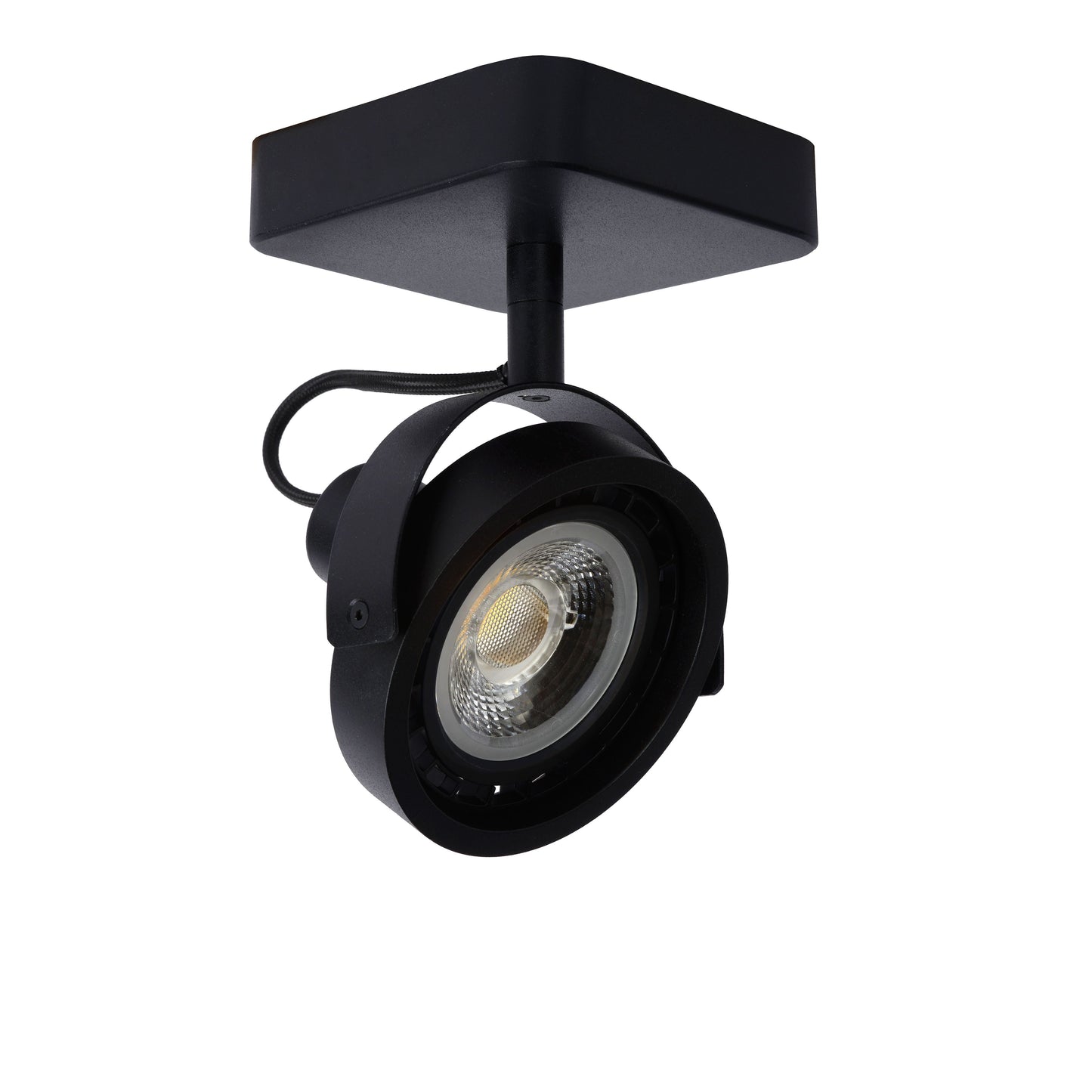 Lucide TALA LED - Ceiling spotlight - LED Dim to warm - GU10 (ES111) - 1x12W 2200K/3000K - Black