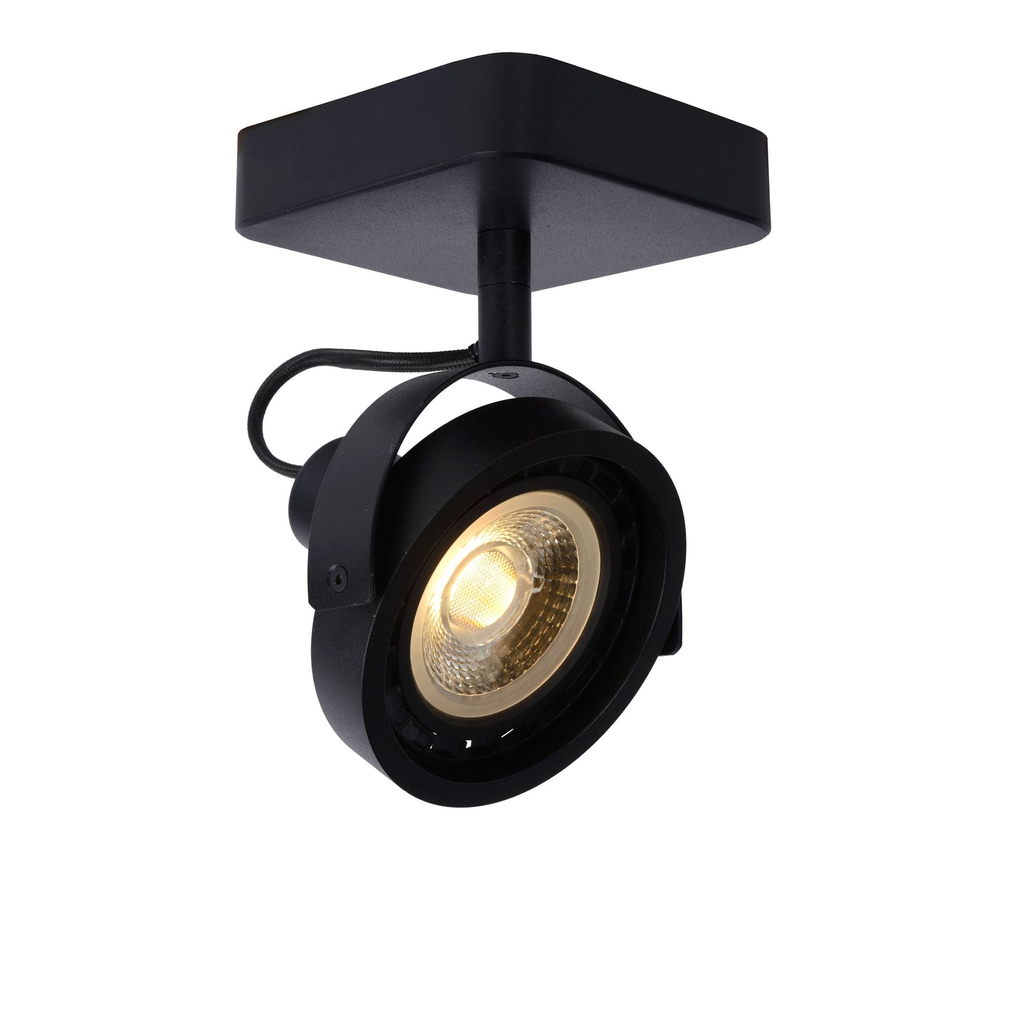 Lucide TALA LED - Ceiling spotlight - LED Dim to warm - GU10 (ES111) - 1x12W 2200K/3000K - Black