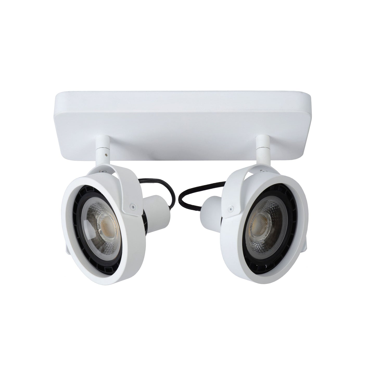 Lucide TALA LED - Ceiling spotlight - LED Dim to warm - GU10 (ES111) - 2x12W 2200K/3000K - White