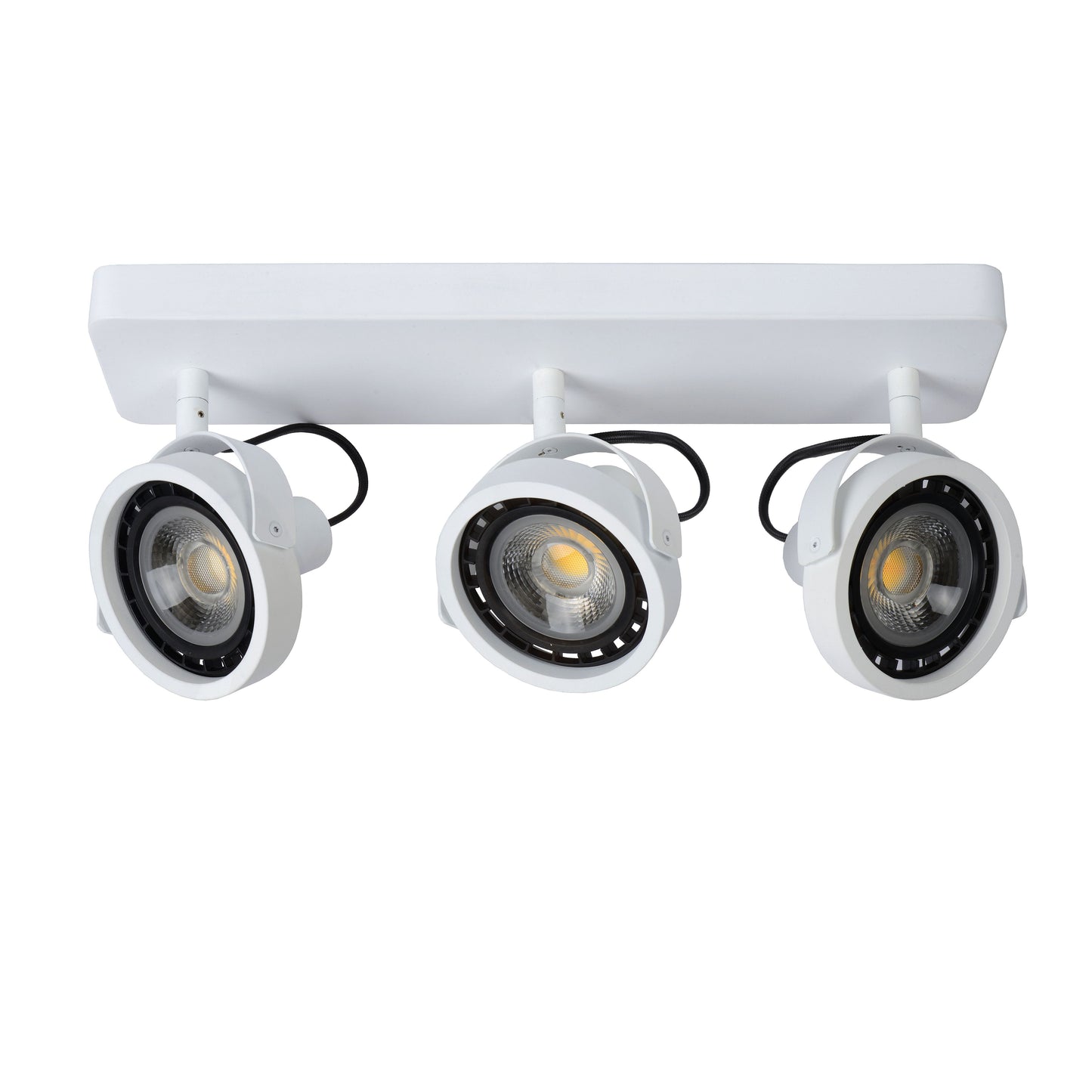 Lucide TALA LED - Ceiling spotlight - LED Dim to warm - GU10 (ES111) - 3x12W 2200K/3000K - White