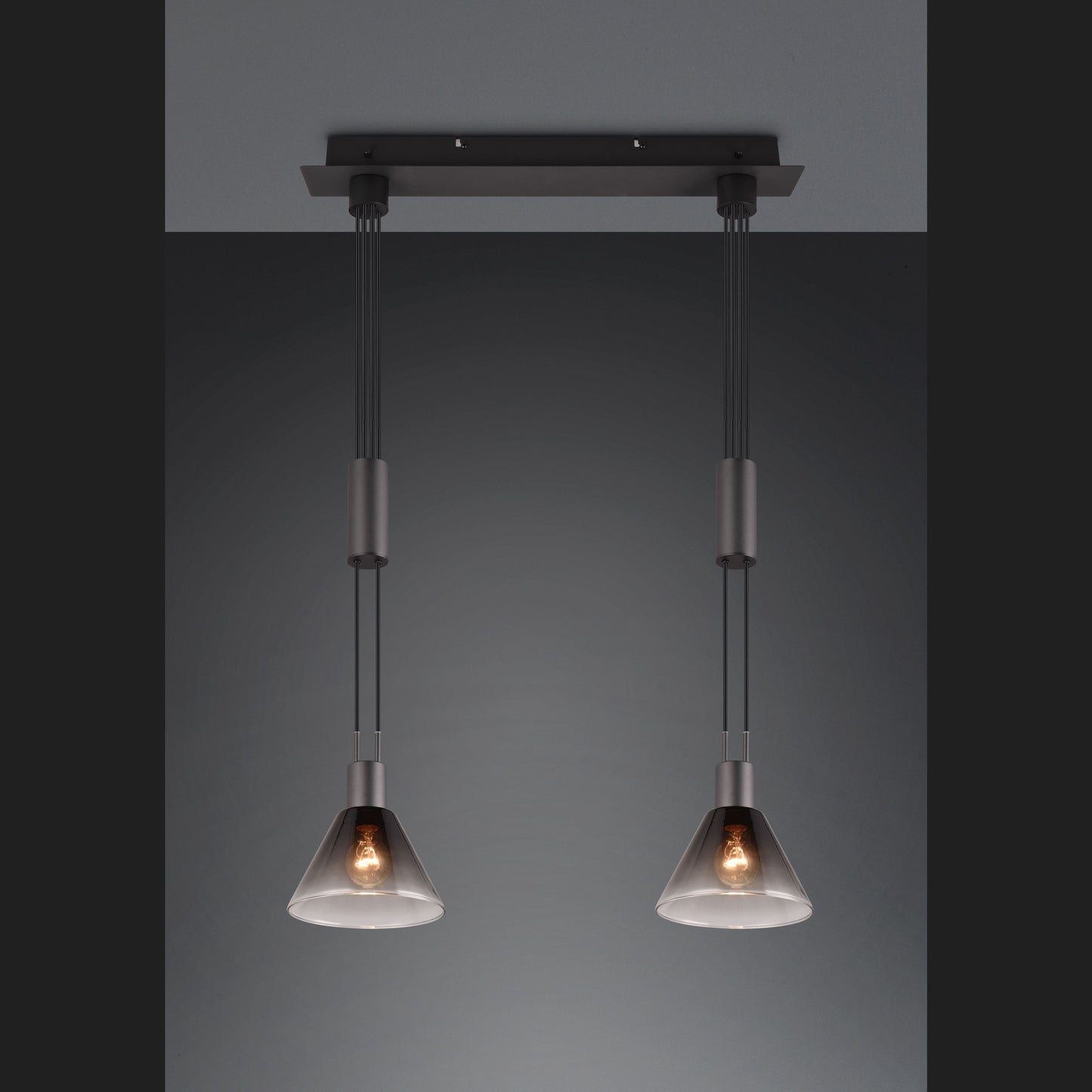 Stanley  - Pendant - Smoke - Trio