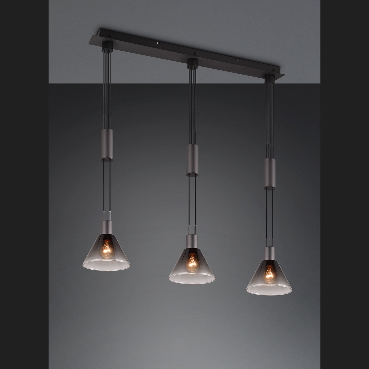 Stanley  - Pendant - Smoke - Trio