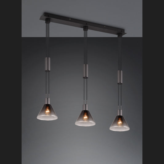 Stanley  - Pendant - Smoke - Trio