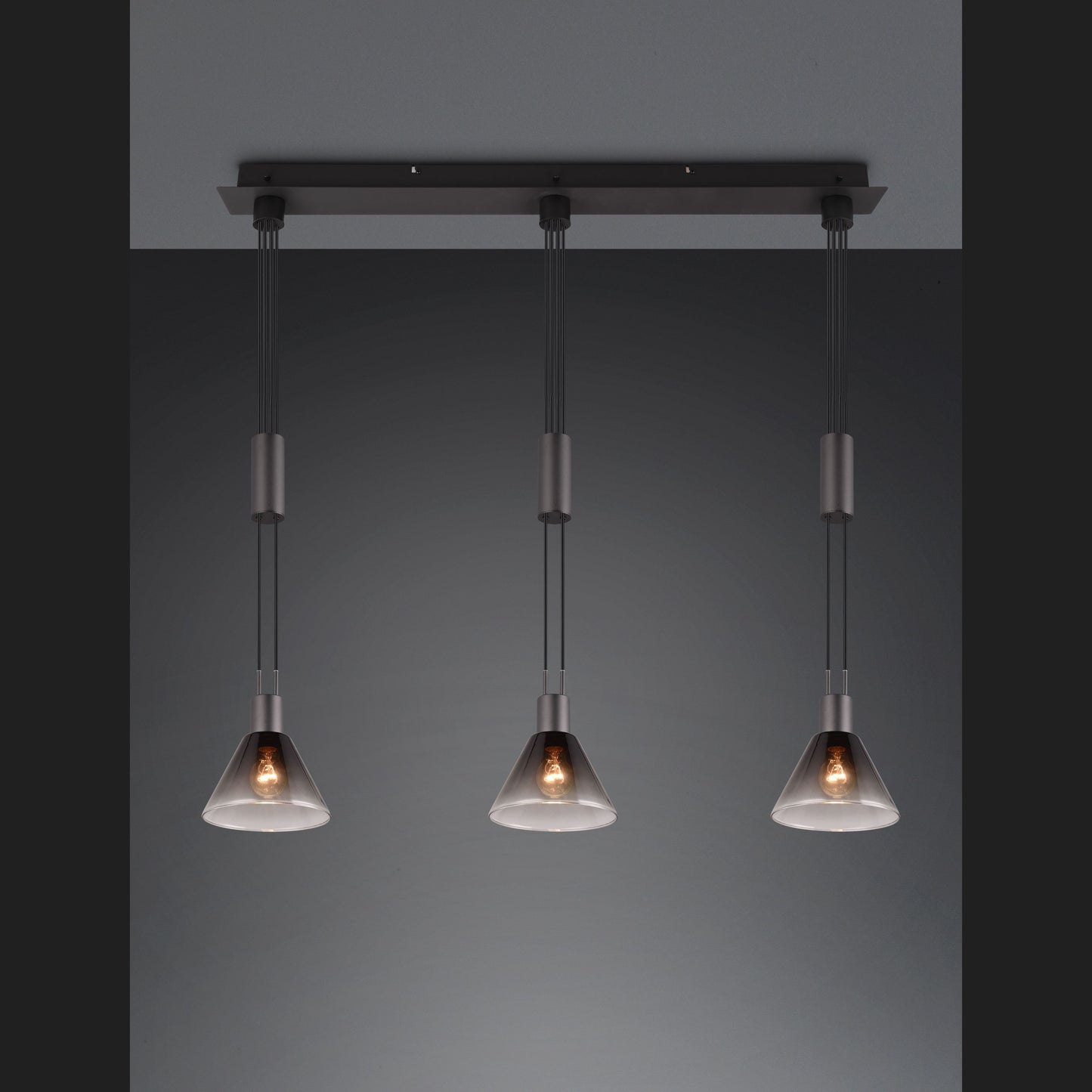 Stanley  - Pendant - Smoke - Trio
