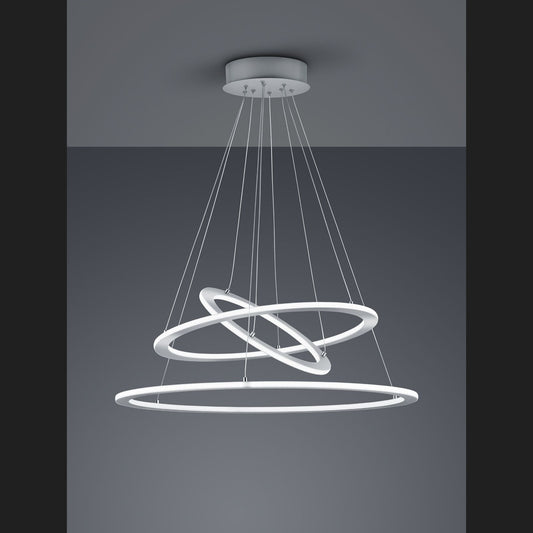 Durban  - Pendant - Nickel Matt - Trio