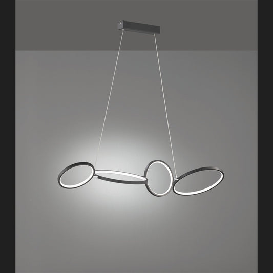 Rondo  - Pendant - Black Matt - Trio