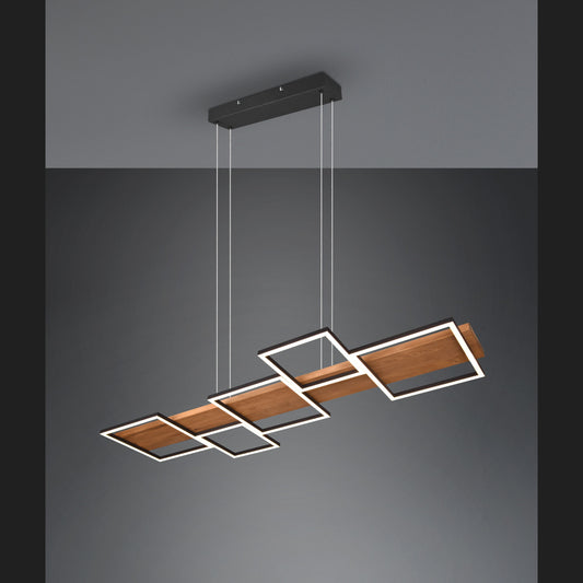 Harper  - Pendant - Black Matt - Trio