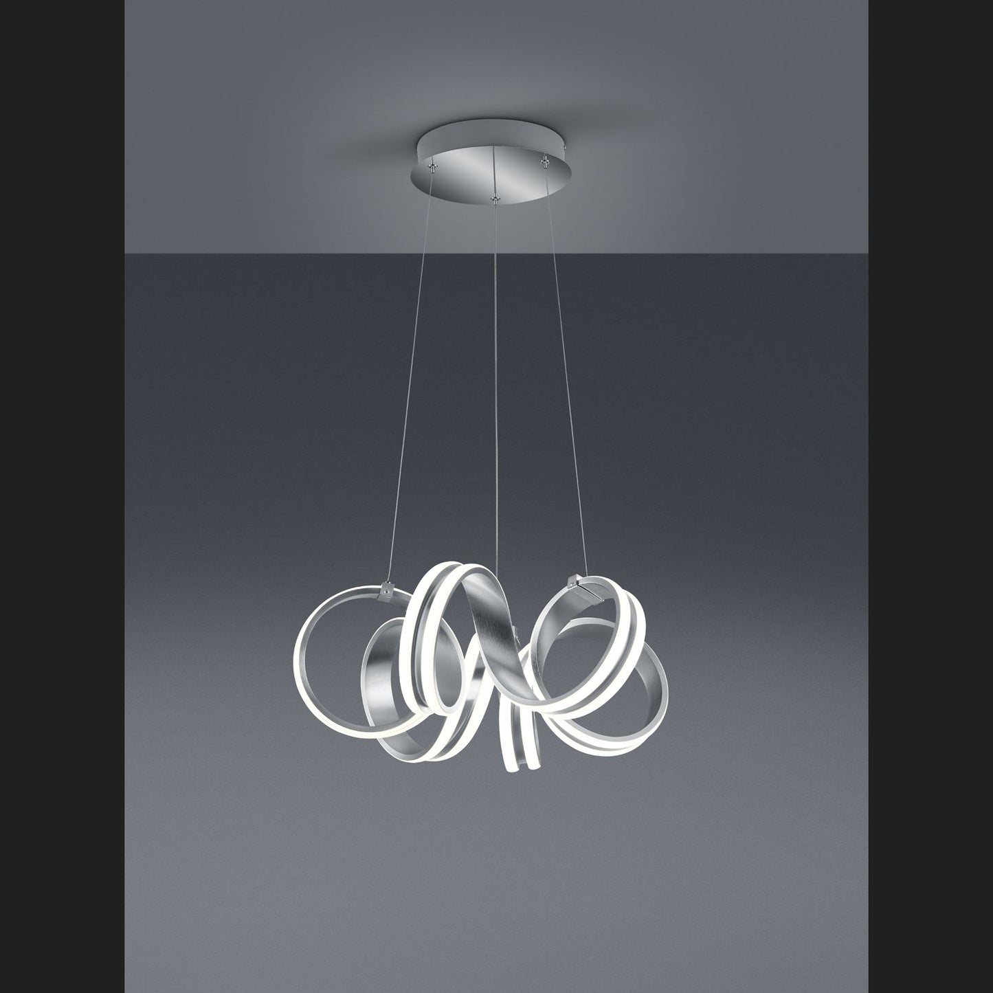 Carrera  - Pendant - Brushed Aluminium - Trio