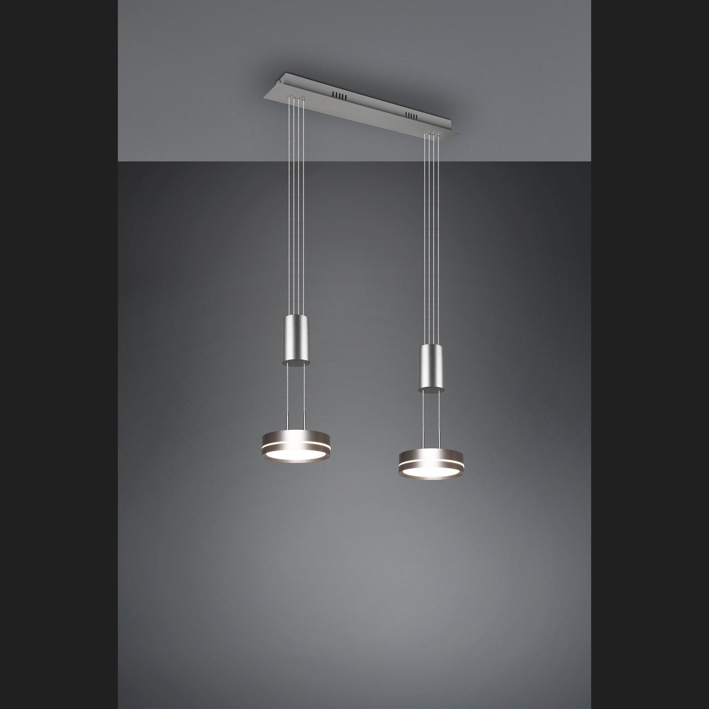 Franklin  - Pendant - Nickel Matt - Trio