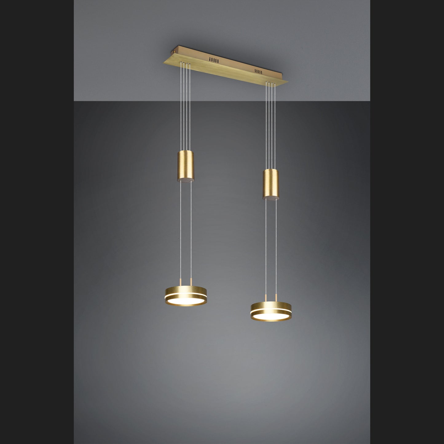Franklin  - Pendant - Brass Matt - Trio