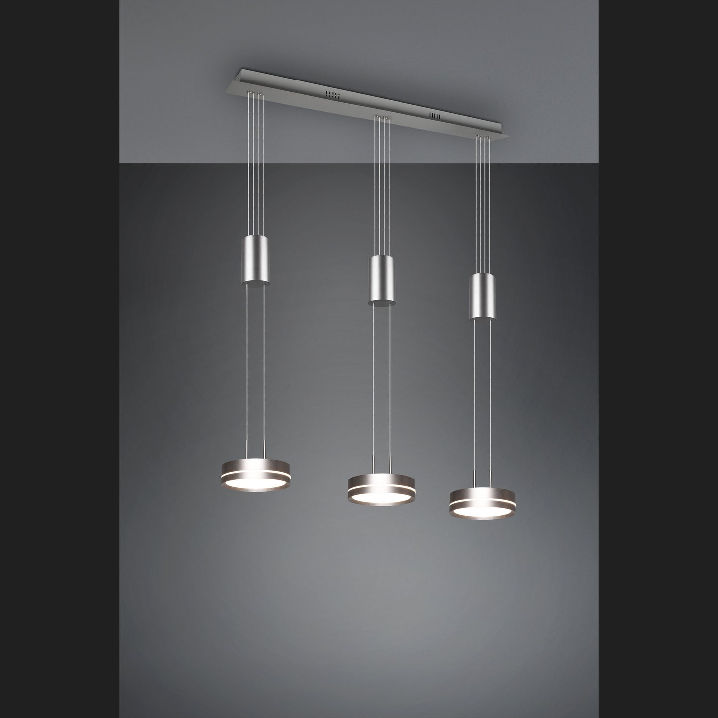Franklin  - Pendant - Nickel Matt - Trio