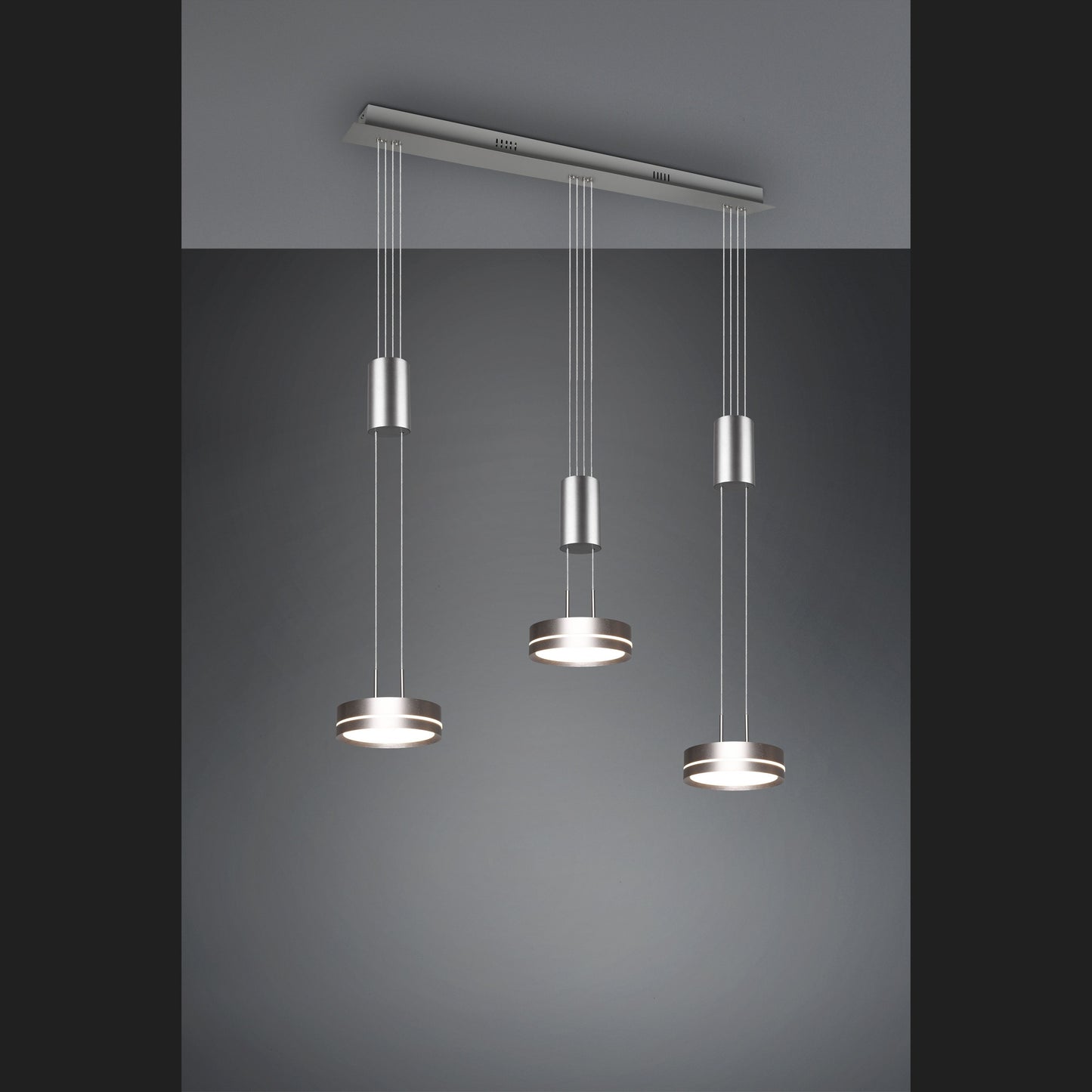 Franklin  - Pendant - Nickel Matt - Trio