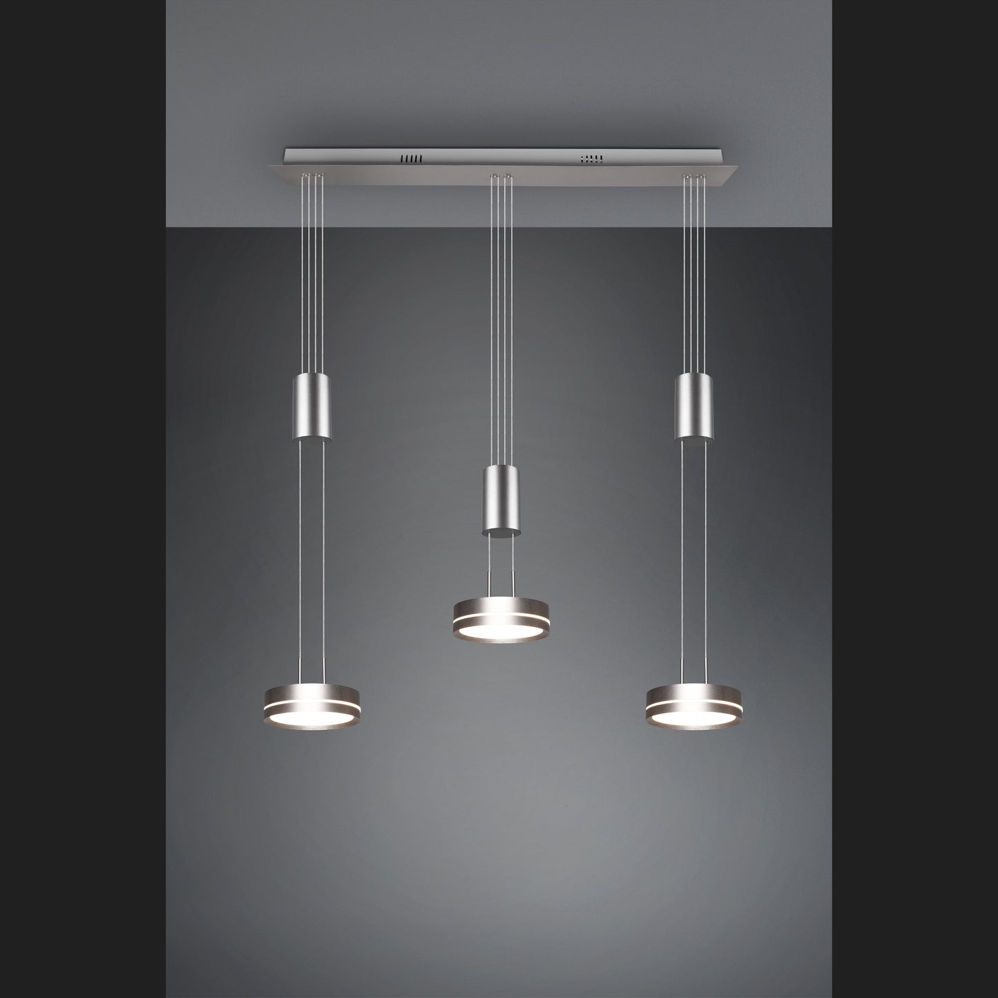 Franklin  - Pendant - Nickel Matt - Trio