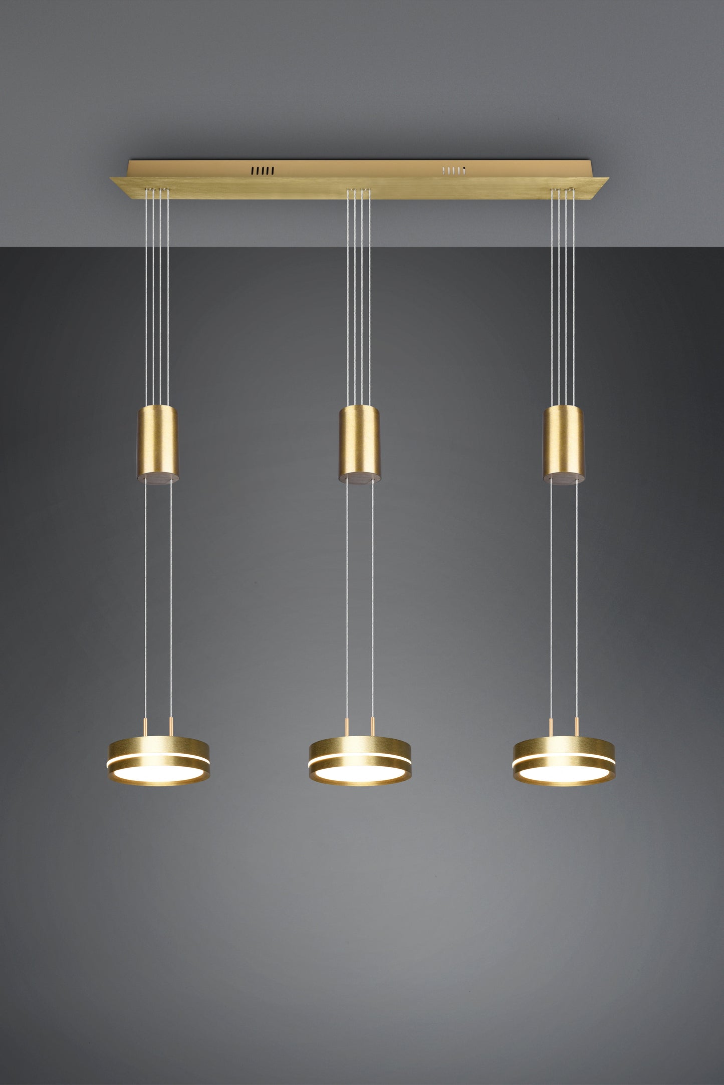 Franklin  - Pendant - Brass Matt - Trio