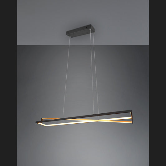 Edge  - Pendant - Black Matt - Trio