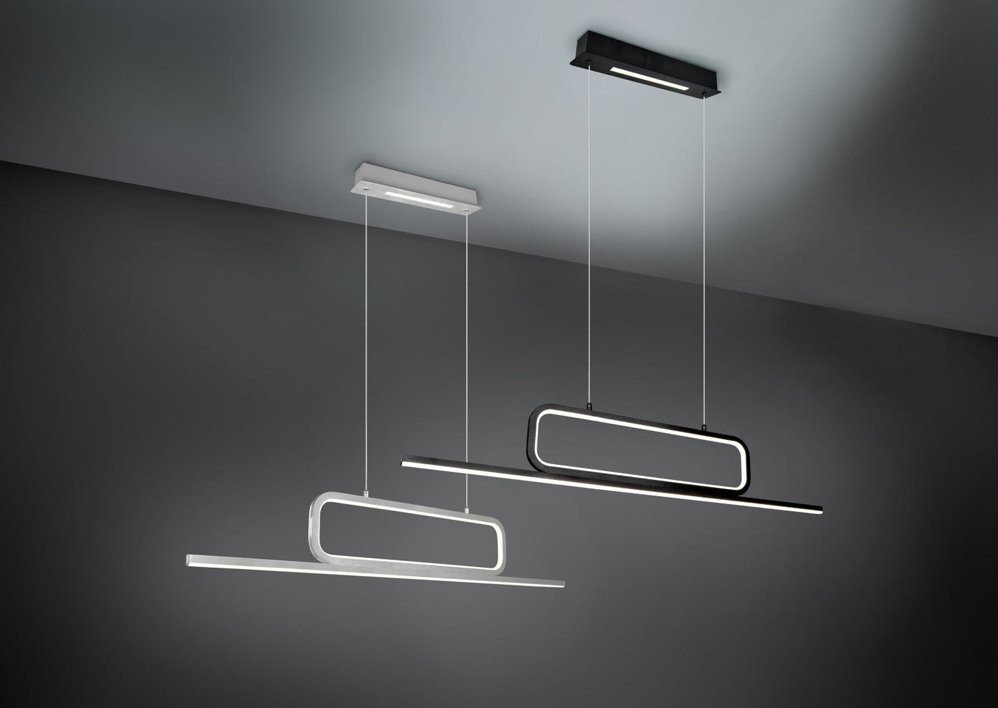 Aick  - Pendant - Brushed Aluminium - Trio