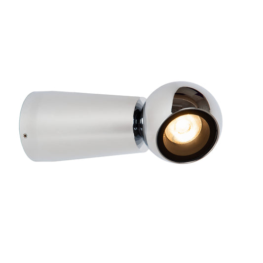 Lucide IPSOS - Wall light Indoor/Outdoor - LED - 1x6W 2700K - IP54 - Chrome