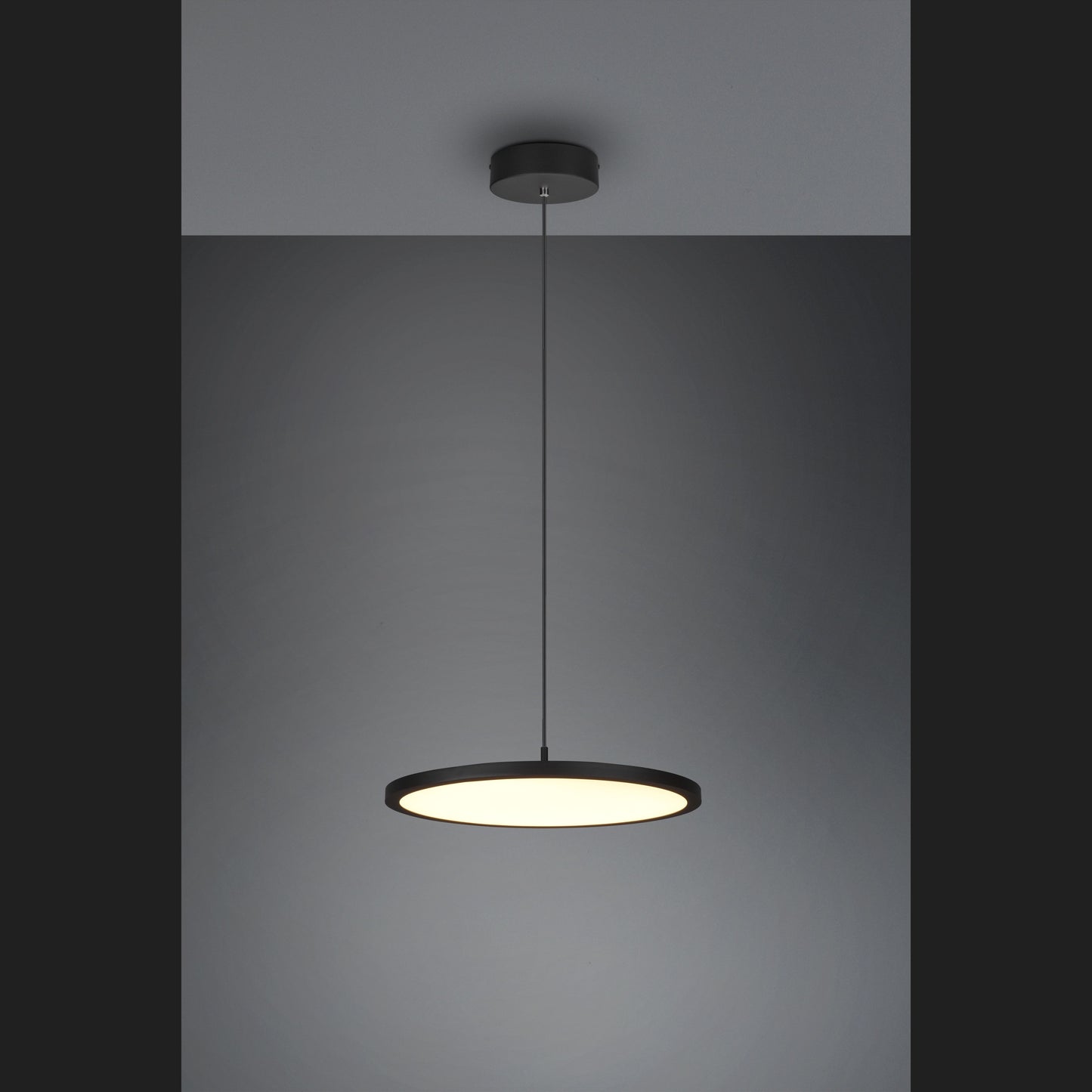 Tray  - Pendant - Black Matt - Trio