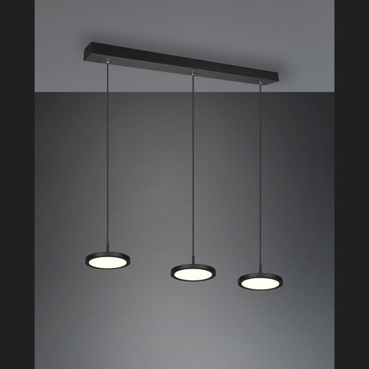 Tray  - Pendant - Black Matt - Trio