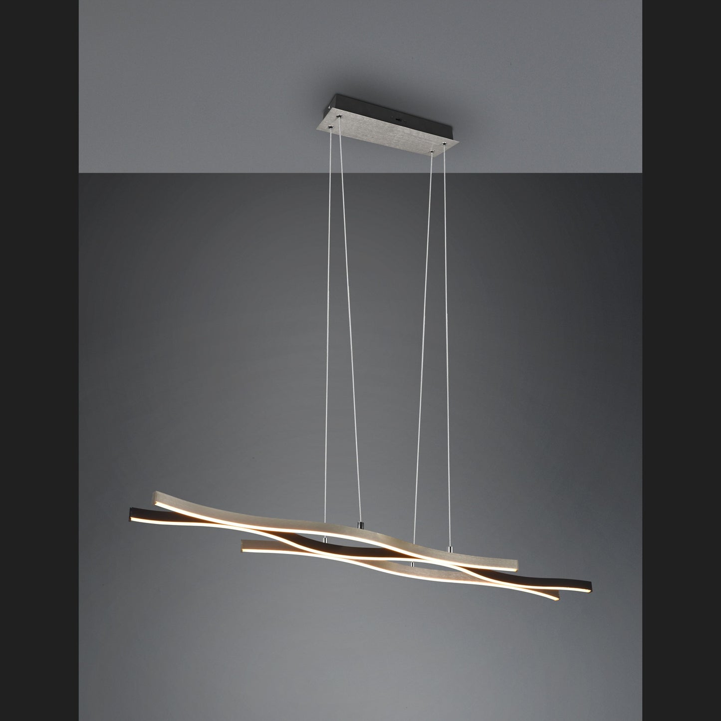 Blaze  - Pendant - Brushed Aluminium - Trio