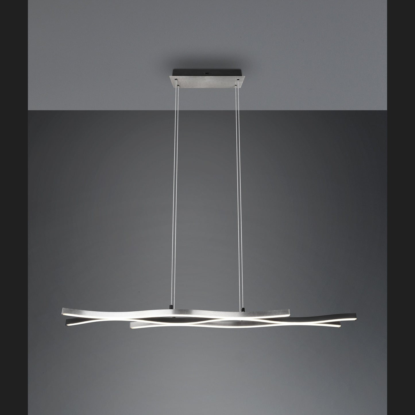 Blaze  - Pendant - Brushed Aluminium - Trio