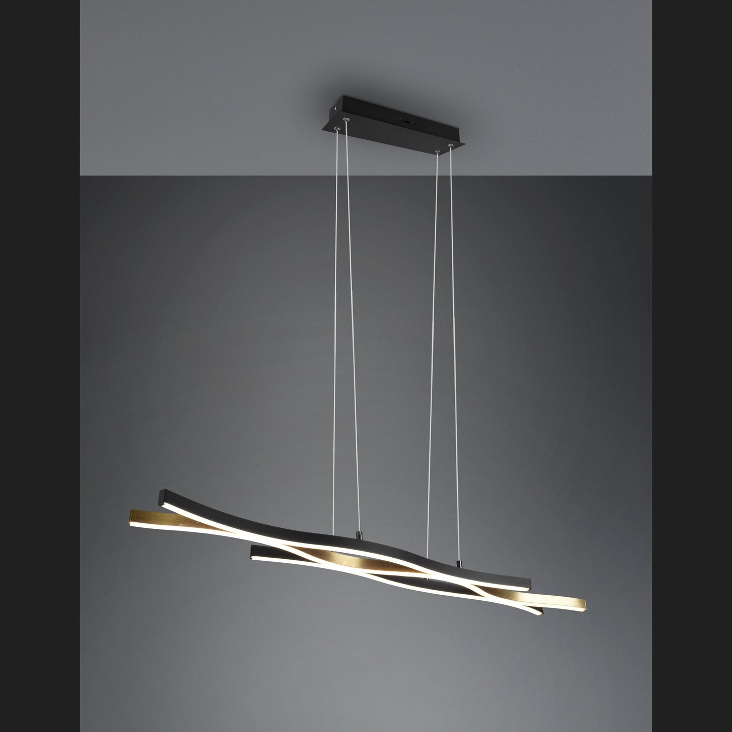 Blaze  - Pendant - Brass Matt - Trio
