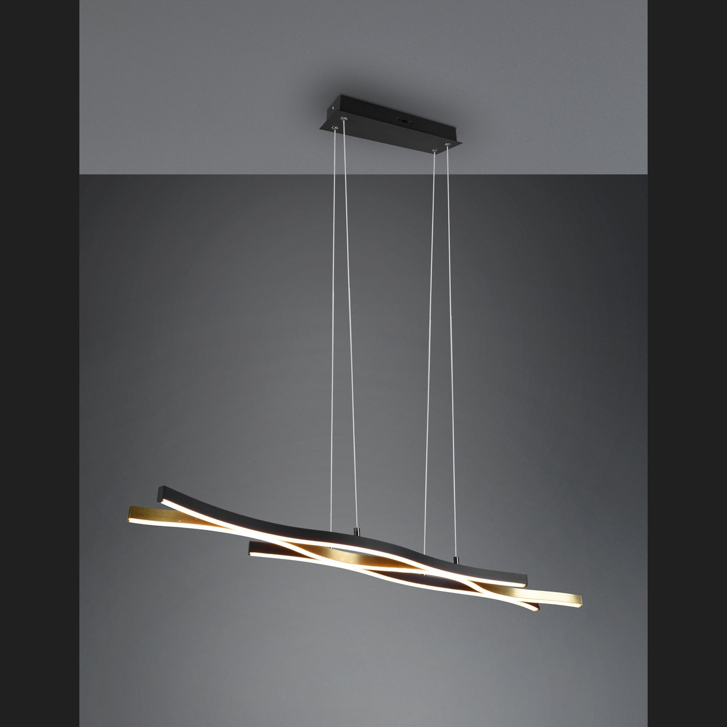 Blaze  - Pendant - Brass Matt - Trio