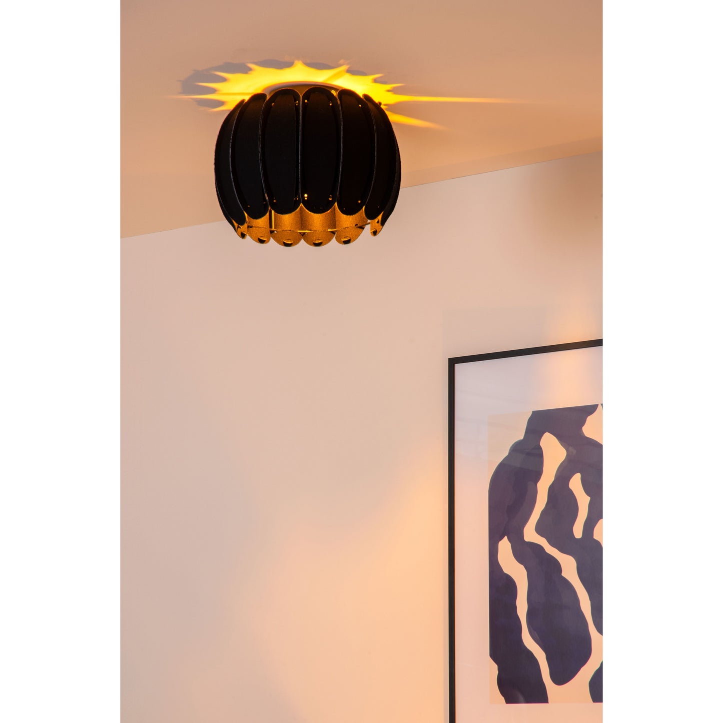 Lucide SPENCER - Flush ceiling light - Ø 30 cm - 1xE27 - Black