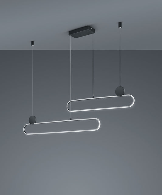 Grant  - Pendant - Brushed Aluminium - Trio