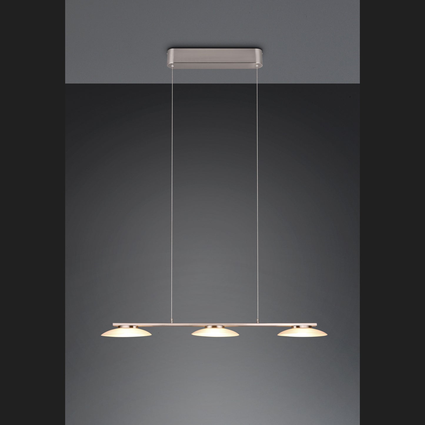 Merton  - Pendant - Nickel Matt - Trio