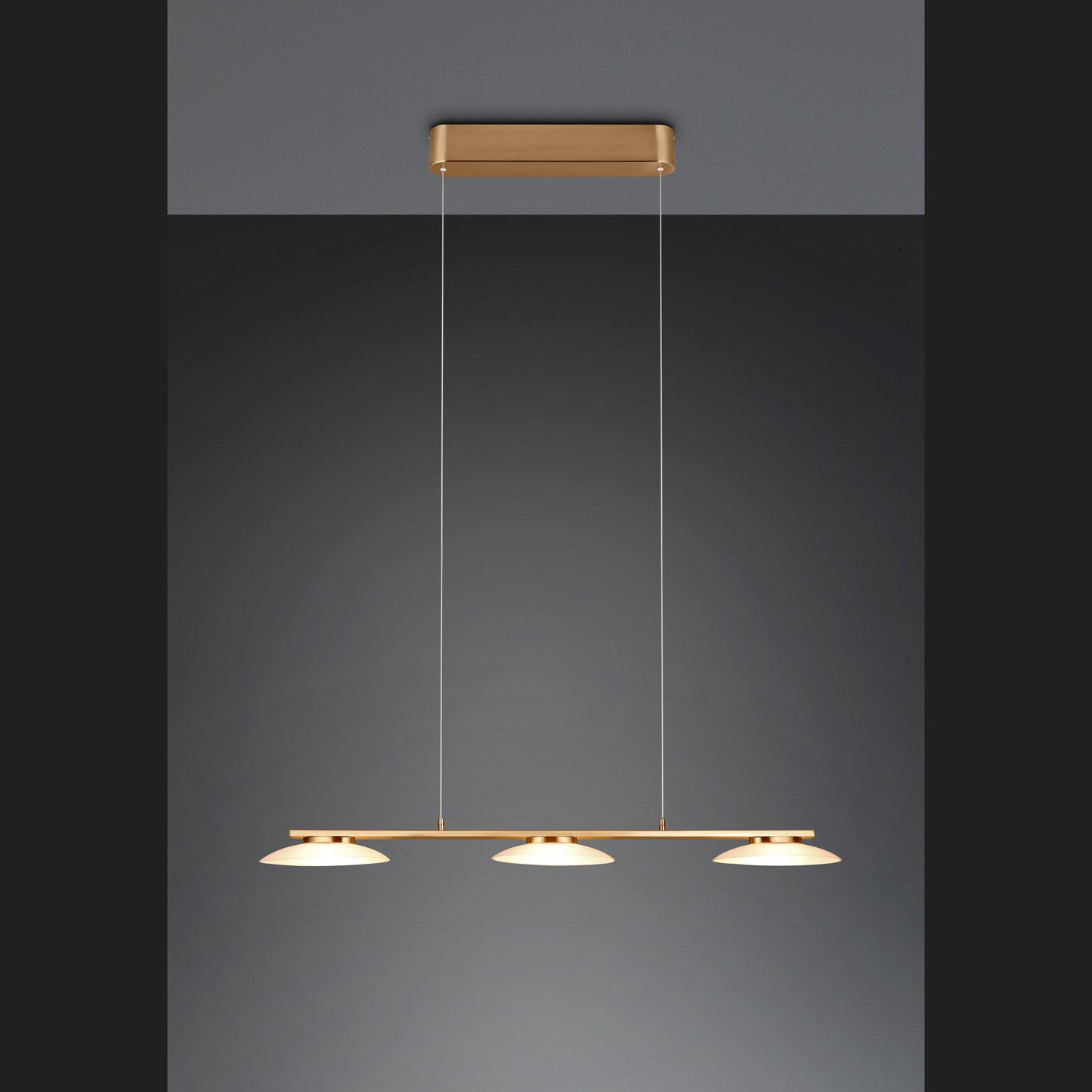 Merton  - Pendant - Brass Matt - Trio
