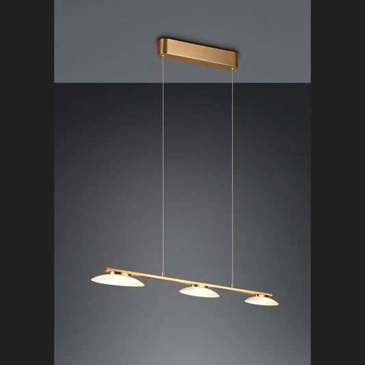 Merton  - Pendant - Brass Matt - Trio