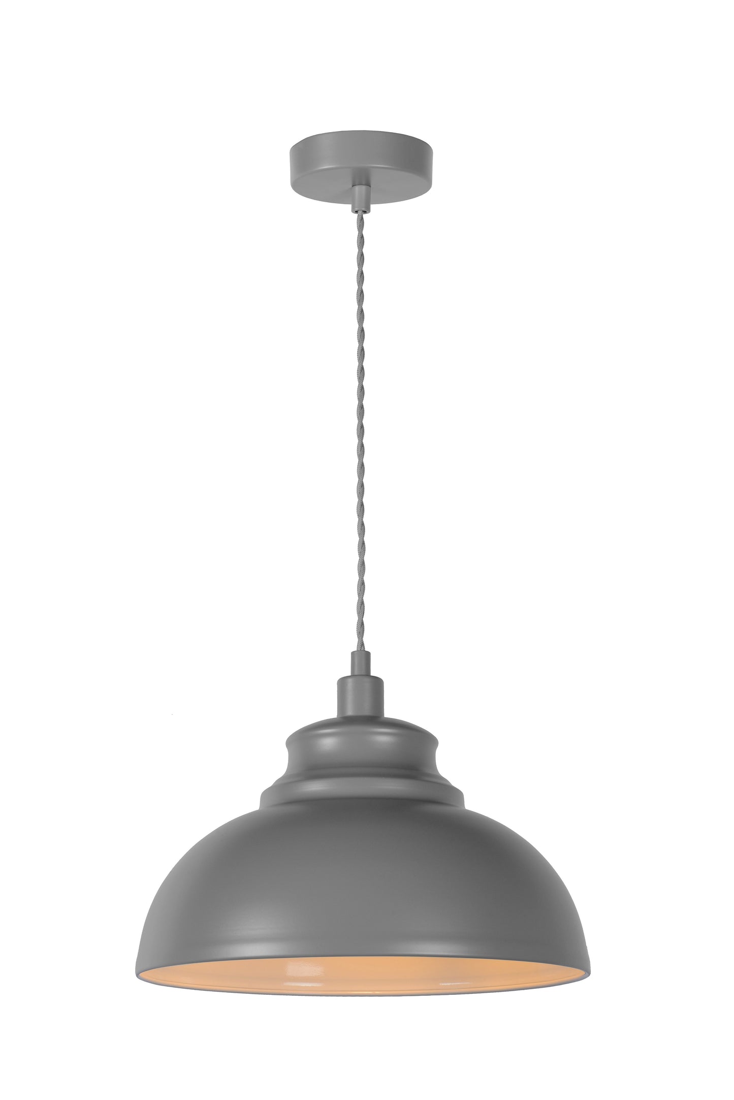 Lucide ISLA - Pendant light - Ø 29 cm - 1xE14 - Grey