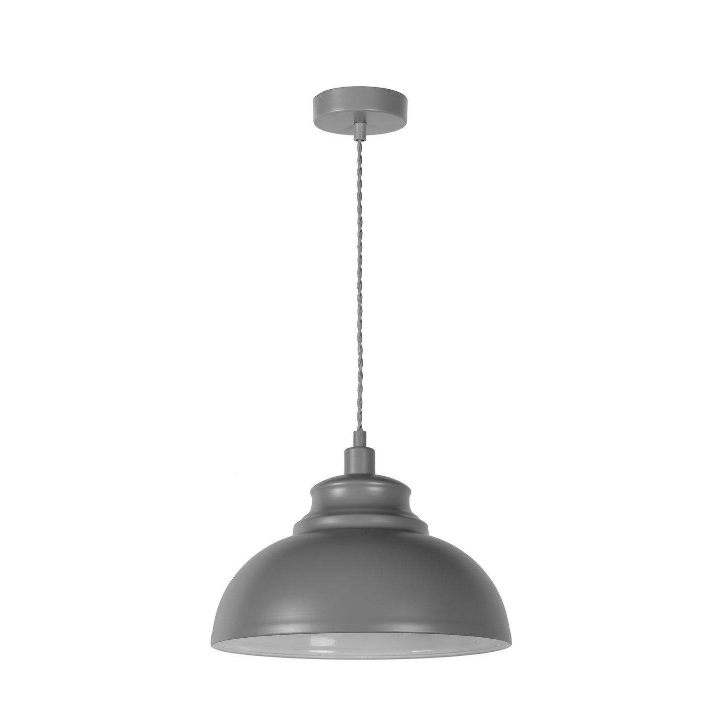 Lucide ISLA - Pendant light - Ø 29 cm - 1xE14 - Grey