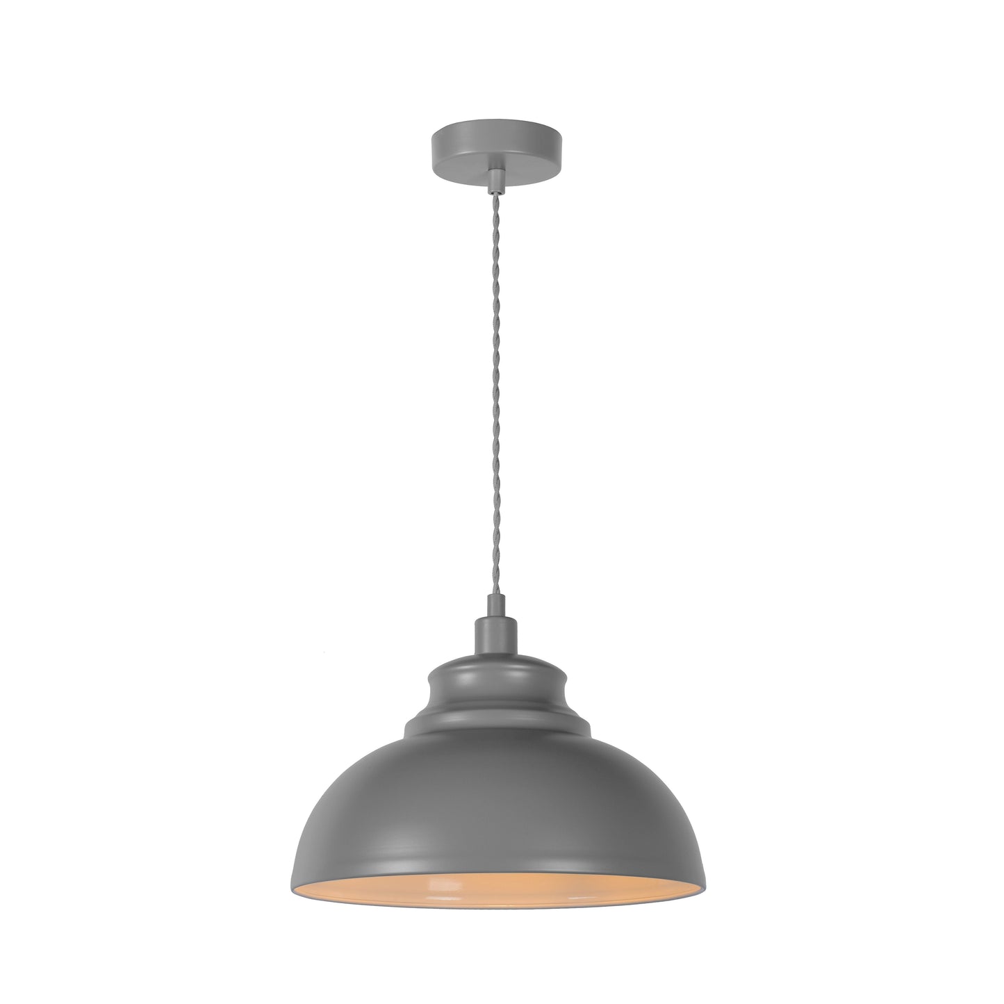 Lucide ISLA - Pendant light - Ø 29 cm - 1xE14 - Grey