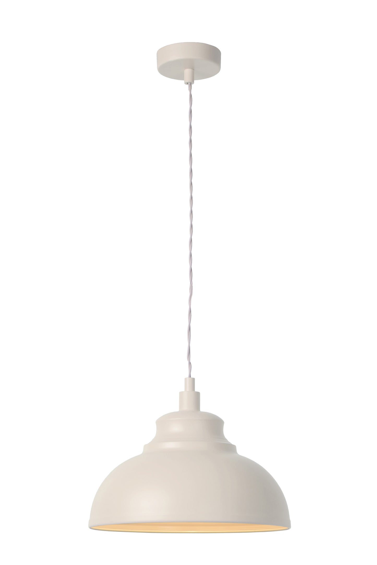 Lucide ISLA - Pendant light - Ø 29 cm - 1xE14 - Cream