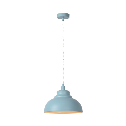 Lucide ISLA - Pendant light - Ø 29 cm - 1xE14 - Pastel Blue