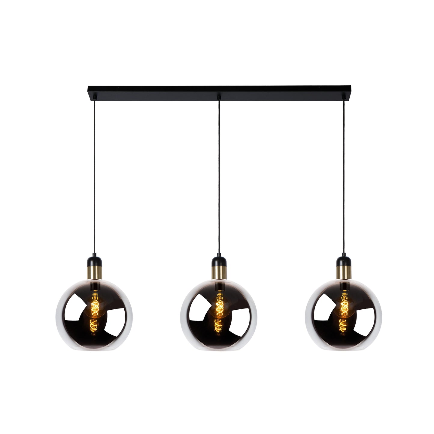 Lucide JULIUS - Pendant light - 3xE27 - Smoke Grey