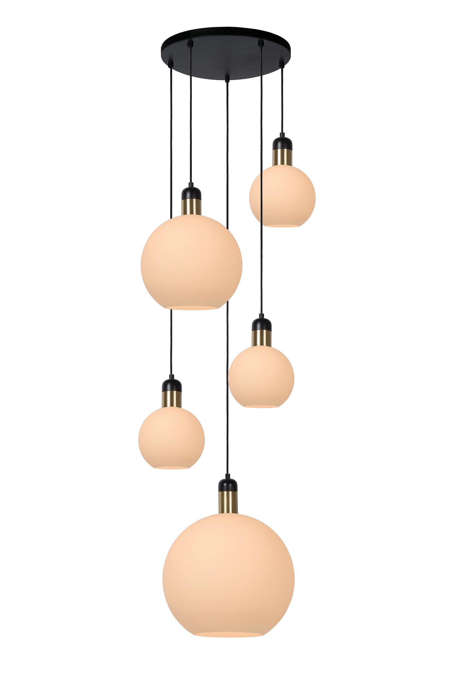 Lucide JULIUS - Pendant light - 5xE27 - Opal