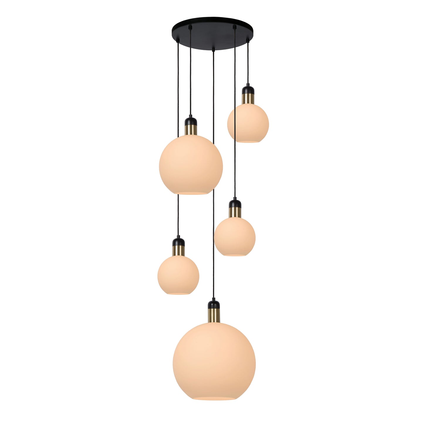 Lucide JULIUS - Pendant light - 5xE27 - Opal