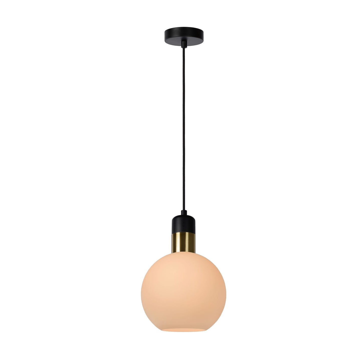 Lucide JULIUS - Pendant light - Ø 20 cm - 1xE27 - Opal