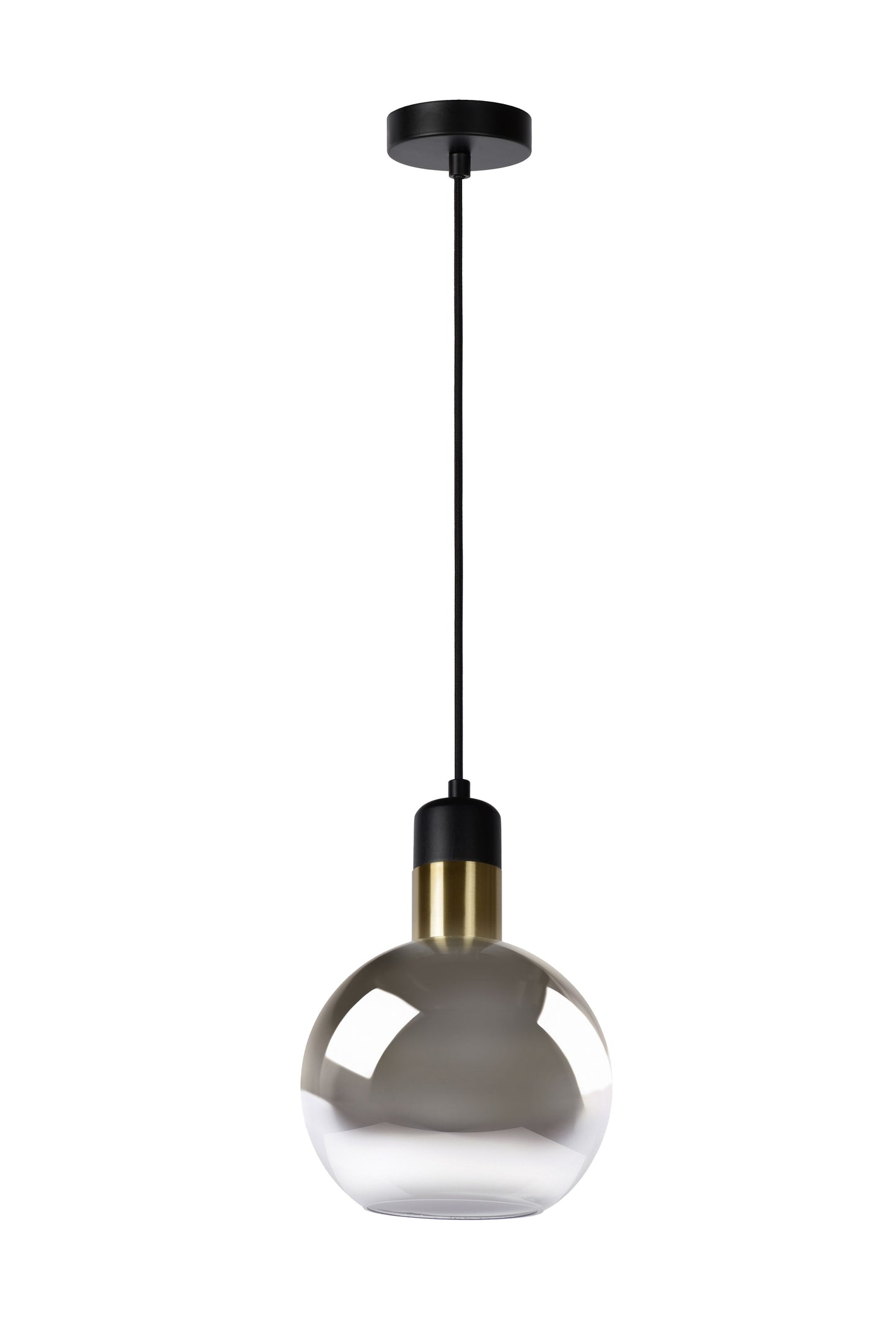 Lucide JULIUS - Pendant light - Ø 20 cm - 1xE27 - Smoke Grey