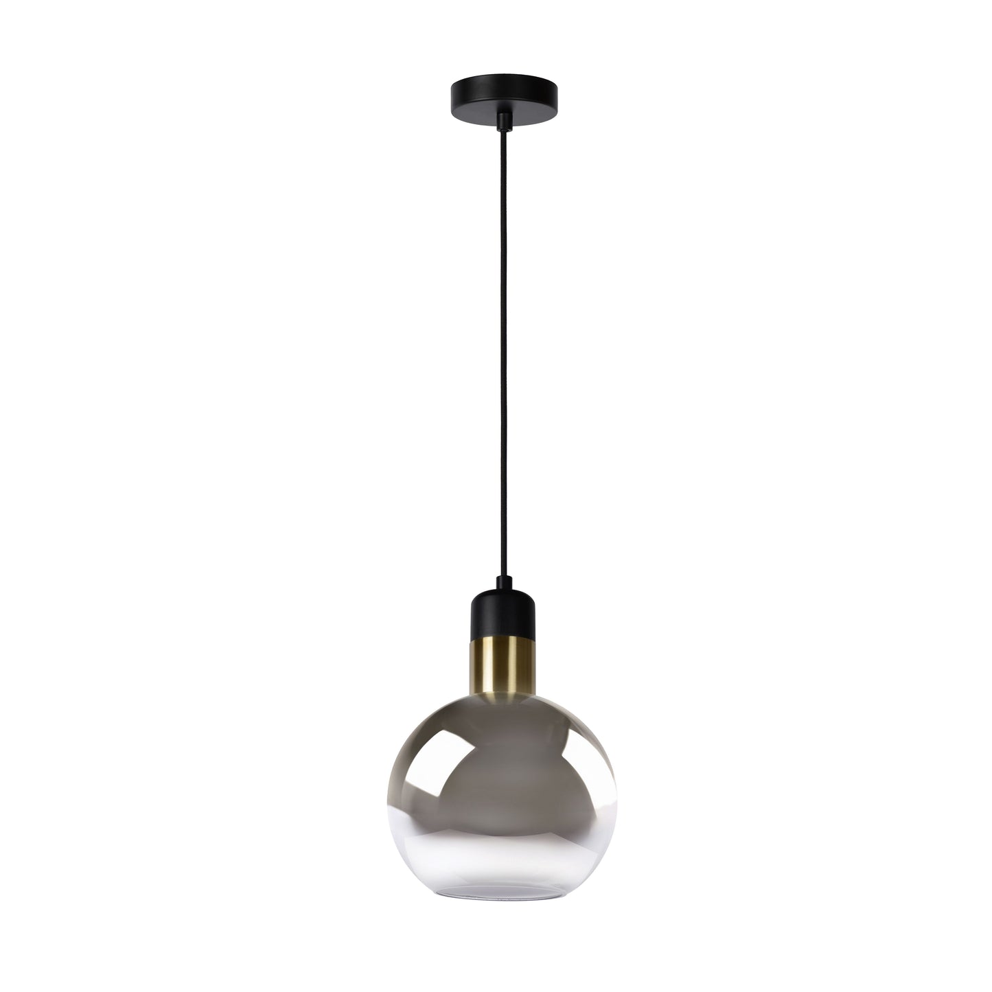 Lucide JULIUS - Pendant light - Ø 20 cm - 1xE27 - Smoke Grey