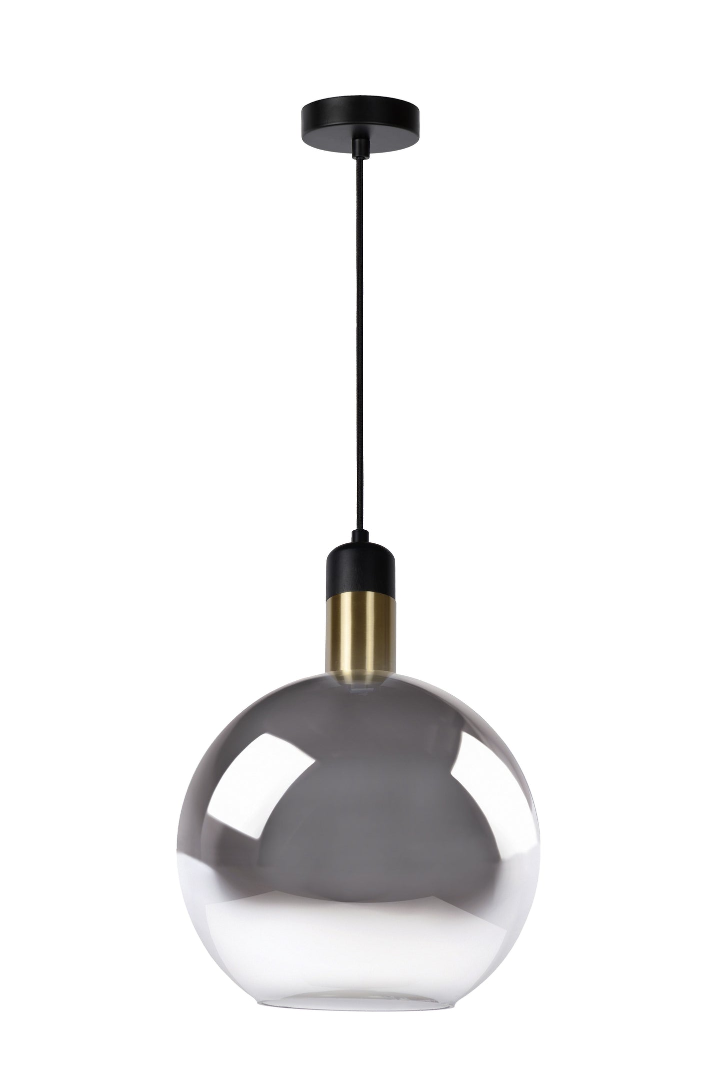 Lucide JULIUS - Pendant light - Ø 28 cm - 1xE27 - Smoke Grey