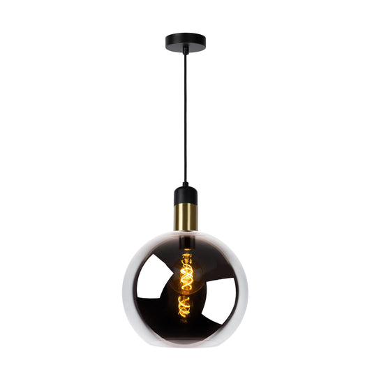 Lucide JULIUS - Pendant light - Ø 28 cm - 1xE27 - Smoke Grey