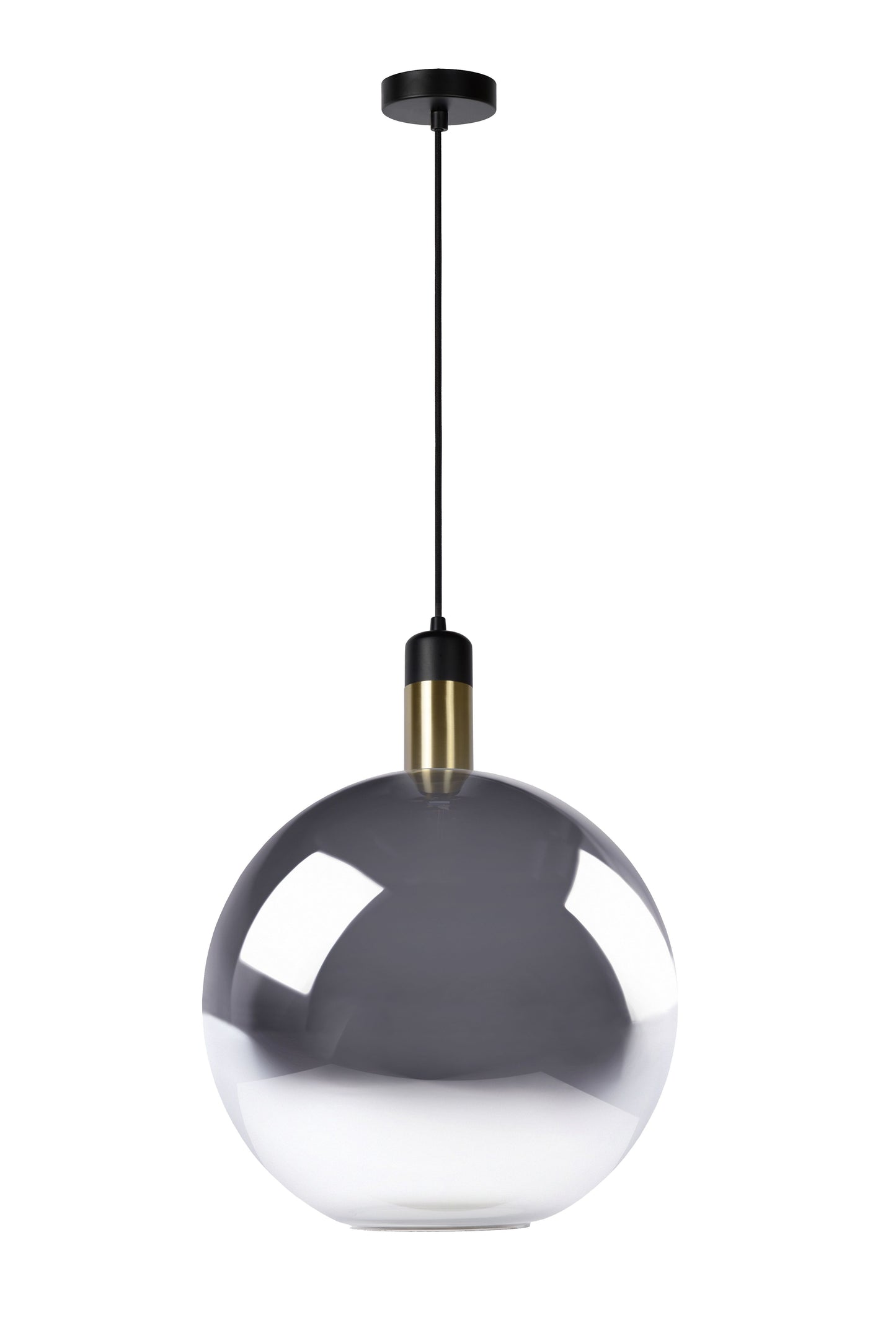 Lucide JULIUS - Pendant light - Ø 40 cm - 1xE27 - Smoke Grey